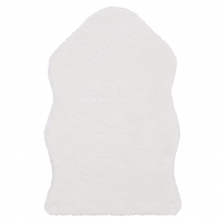 TOFTLUND Alfombra suave de color blanco 55x85 cm