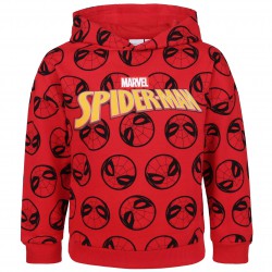 Czerwona, chłopięca bluza z kapturem SpiderMan