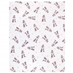 Biała narzuta/koc Tuptuś - Bambi Disney 120 x 150cm