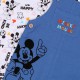 Niebieskie, niemowlęce ogrodniczki + koszulka Myszka Mickey DISNEY