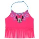 Neonowy, różowy strój kąpielowy w azteckie wzory z frędzlami Myszka Minnie DISNEY