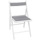 TERJE Bílá skládací židle, polstrovaný sedák IKEA