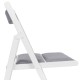TERJE Chaise pliante blanche, siège rembourré IKEA