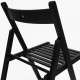 TERJE Czarne składane krzesło IKEA