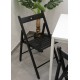 TERJE Czarne składane krzesło IKEA