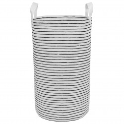KLUNKA Czarno-biała, materiałowa torba na pranie IKEA
