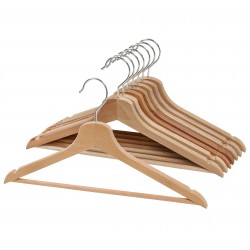 BUMERANG Jasnobrązowe, drewniane wieszaki na ubrania IKEA