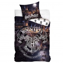 Harry Potter Hogwarts Cotton 140x200 cm Pillowcase Duvet Set Bedding