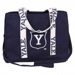 Granatowa, bawełniana torba na ramie Uniwersytet Yale
