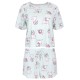 Kortärmad mintfärgad pyjamas för kvinnor Cat Marie DISNEY