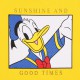 Gelbes loses Nachthemd mit Aufdrucken atmungsaktive Baumwolle Donald Duck DISNEY