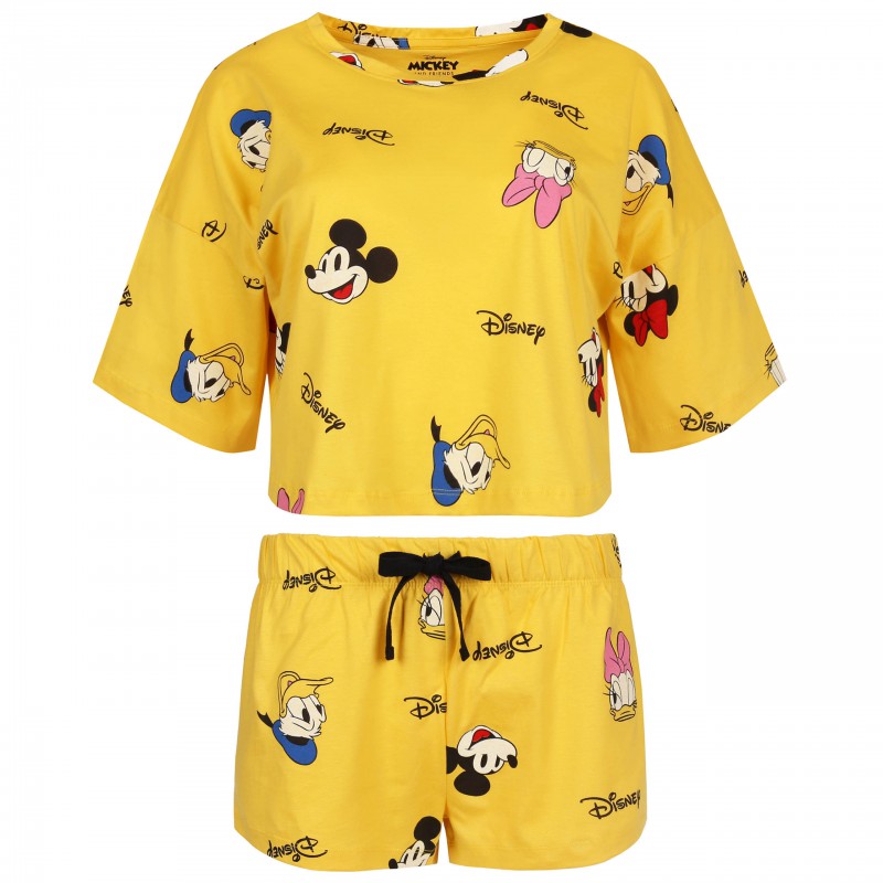 Disney Damen Schlafanzug Mickey Maus