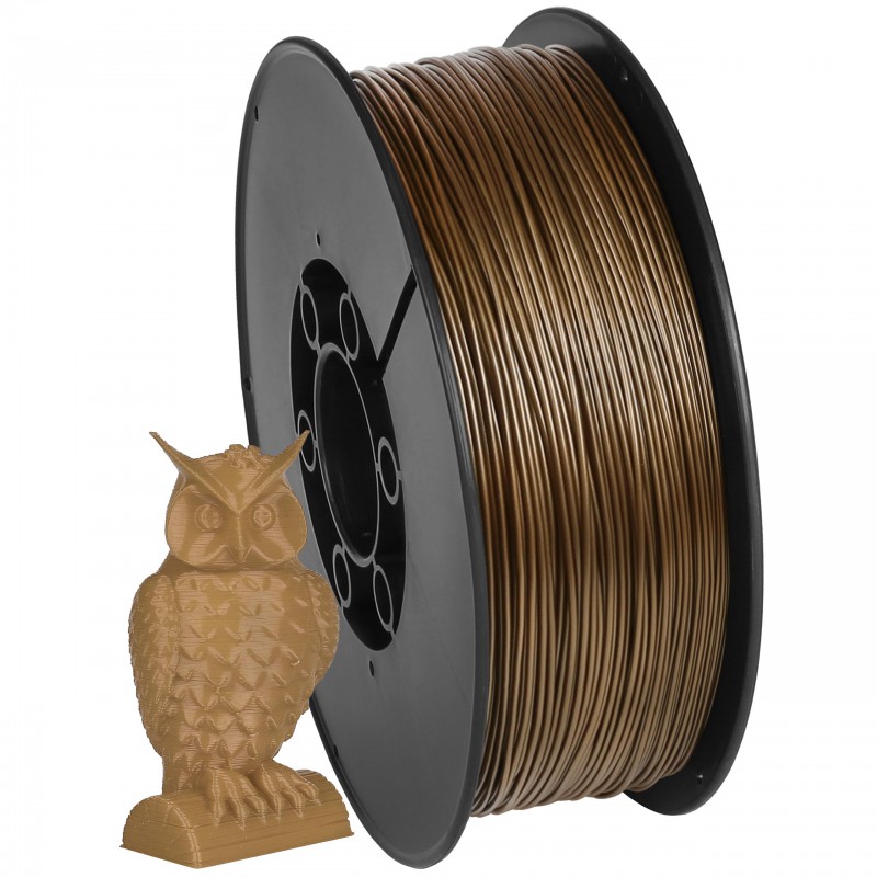 Filamento PLA di colore oro scuro 1,75 mm (filo) per stampanti 3D