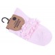 1 x Pink Socks For Ladies Pom-Poms Detail
