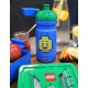 Zielono-niebieski zestaw lunch box i bidon 390 ml. Boy LEGO