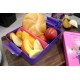 Różowo-fioletowy zestaw lunch box i bidon 390ml. Friends LEGO