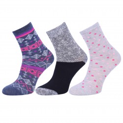 Colourful long socks in a decorative box - 3 pairs