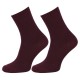 Calcetines para Mujer de Color Marrón-Burdeos Talla 37-42 Algodón