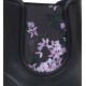 STELLA Schwarze, kurze Gummistiefel mit Blumen gemustert für Damen Lemigo