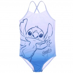 Disney Stitch Jednoczęściowy strój kąpielowy dziewczęcy, niebieski