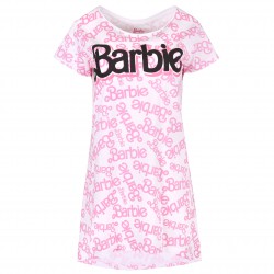 Barbie Damska koszula nocna biała, luźna, bawełniana