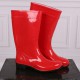 Lemigo Ilse Women Ladies High Quality Rubber PVC Red Wellies Wellingtons Rain Boots