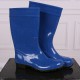 Lemigo Ilse Women Ladies High Quality Rubber PCV Blue Wellies Wellingtons Rain Boots