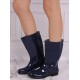 Lemigo Ilse Women Ladies High Quality Rubber PVC Navy Wellies Wellingtons Rain Boots