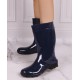 Lemigo Ilse Women Ladies High Quality Rubber PVC Navy Wellies Wellingtons Rain Boots