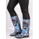 Hawai Lady Exclusive Demar Owl Multicolour Wellies Wellingtons