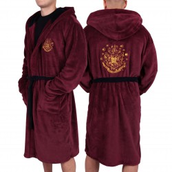 Soft & Fluffy, Burgundy Dressing Gown, Robe For Men Hogwarts Harry Potter