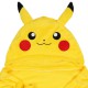 Pokemon Pikachu Żółta narzutka/koc z kapturem 120x150cm
