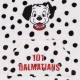 101 Dalmatyńczyków Biała bluza/szlafrok z kapturem, dziecięca