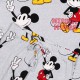 DISNEY Myszka Mickey piżama damska długi rękaw, szara