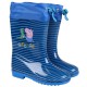 Peppa Pig George botas de agua con ribete, niño, azul, a rayas