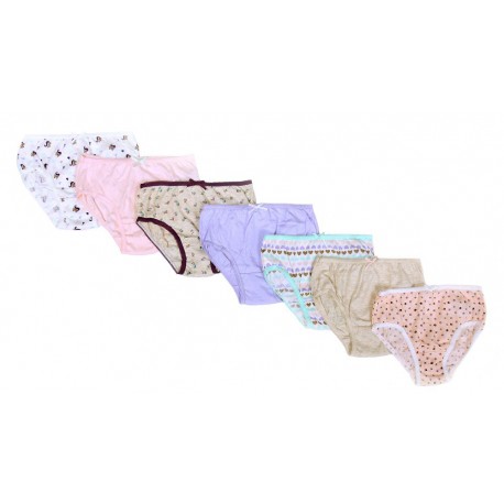 7x Girls' Colourful Panties/Briefs Early Days