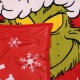 The Grinch Świąteczny koc/narzuta, czerwony, miękki 130x160m