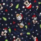 DISNEY Myszka Mickey Świąteczna piżama dziecięca, welurowa, granatowa