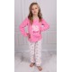 Świnka Peppa Polarowa piżama dziewczęca, różowo-biała OEKO-TEX