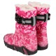 Różowe śniegowce dziewczęce z odblaskiem, ciepłe, wygodne ZETPOL