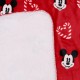 Mickey Maus Disney Weihnachtsdecke/Bettdecke rot, warm, kuschelweich 120x150cm, ÖKO-TEX