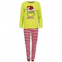 The Grinch Świąteczna piżama unisex, długi rękaw, ciepła