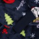 Mickey Mouse Disney - Marineblauw, kindersweatshirt / badjas / deken met capuchon, kerst