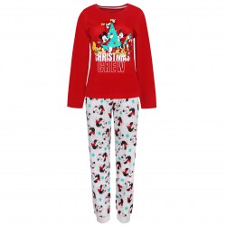 Myszka Mickey Świąteczna piżama unisex, długi rękaw, bawełniana, OEKO-TEX
