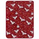 Harry Potter Hedwig Bordeauxrote Decke/Bettdecke aus Vlies, warm 120x150 cm