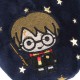 Harry Potter, Hedwig ciabatte/pantofole slip-one per bambina, antiscivolo, blu navy e stelle, sherpy