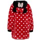 Mickey Mouse Disney Couverture à capuche/peignoir/polka dot, couverture à capuche, snuddie