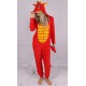 Fleece One Piece Hood Red Dragon Pyjamas Onesie