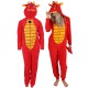 Red Dragon, Hooded, All In One Piece Pyjama, Onesie For Ladies Love To Lounge