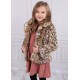Faux Fur Cheetah Brown Coat